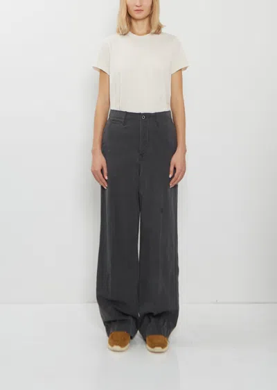 Visvim Wool Linen Wide Pants In Multi
