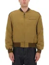 Visvim Brown Solid Mock Collar Jacket In Green
