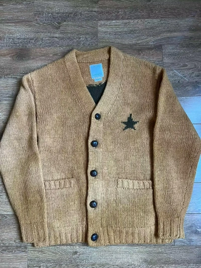 Pre-owned Visvim X Mr Porter Knitted Jumper Cardigan In Yellow