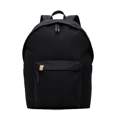 Visvim Zippered Backpack In Black