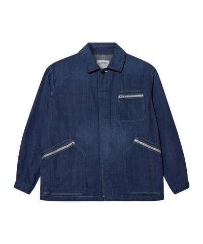 Visvim Zip-pocket Jacket In Blue