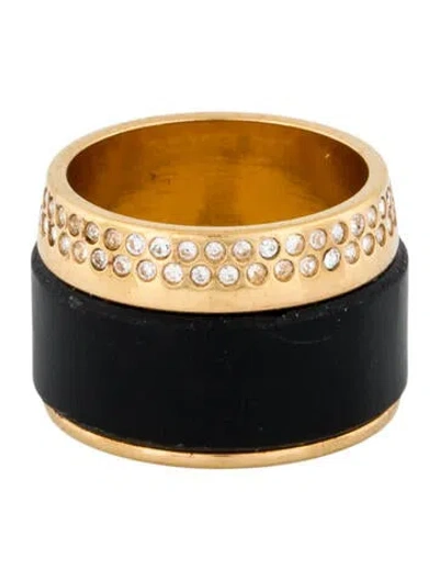 Pre-owned Vita Fede Crystal & Resin Ring In Multi