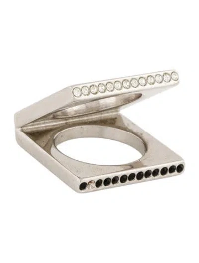 Pre-owned Vita Fede Crystal Cocktail Ring In Multi