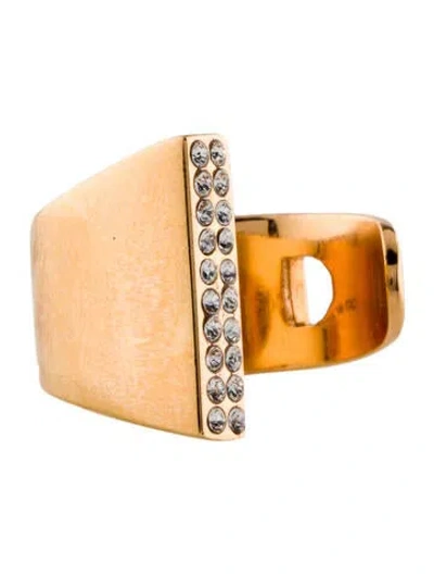 Pre-owned Vita Fede Crystal Ring In Multi