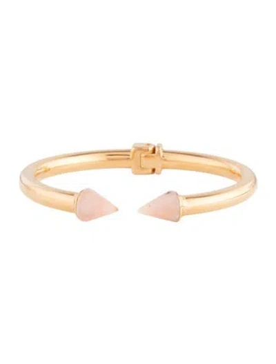 Pre-owned Vita Fede Resin Open Cuff Bracelet, 6" In Neutral