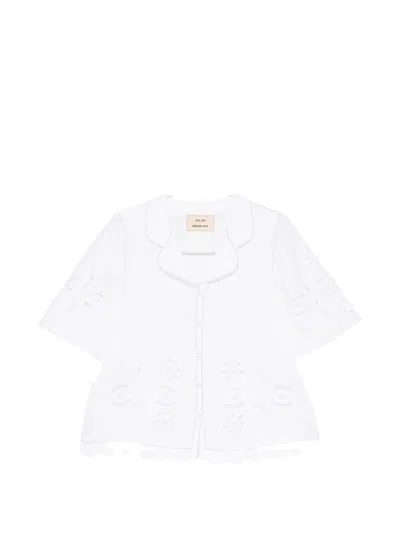 Vita Kin Balthazar Broderie-anglaise Blouse In White
