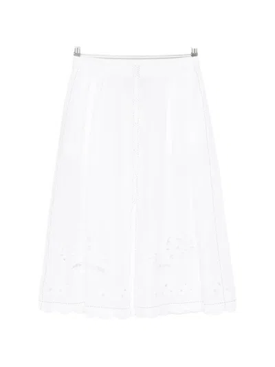 Vita Kin Balthazar Broderie-anglaise Midi Skirt In White