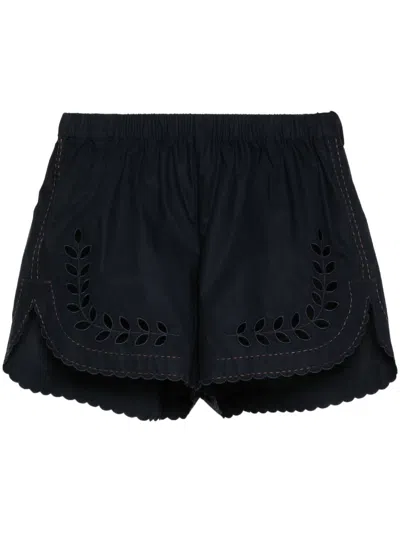 Vita Kin Skye Poplin Shorts In Blue