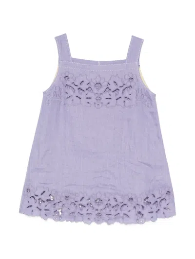 Vita Kin Galatea Square-neck Top In Purple