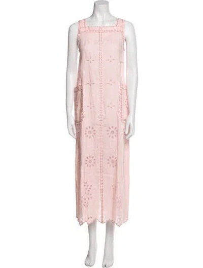Pre-owned Vita Kin Linen Long Dress W/ Tags In Pink