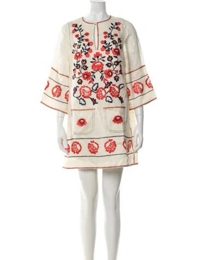 Pre-owned Vita Kin Linen Mini Dress In Neutrals