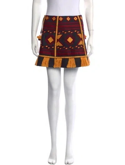 Pre-owned Vita Kin Linen Mini Skirt In Multicolor