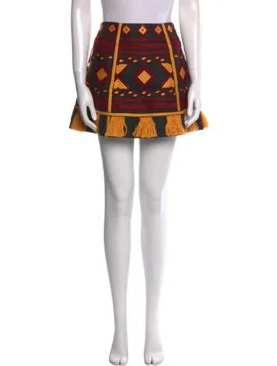 Pre-owned Vita Kin Linen Mini Skirt W/ Tags In Multi