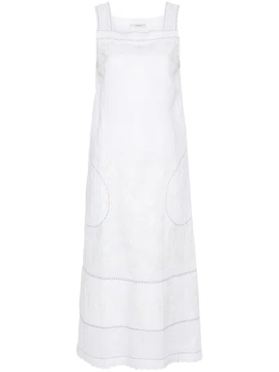Vita Kin Ulya Linen Maxi Dress In Weiss