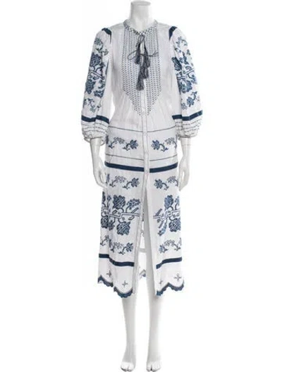 Pre-owned Vita Kin Printed Long Dress In Neutral