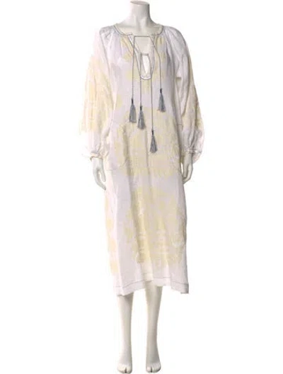 Pre-owned Vita Kin Printed Long Dress In Neutral