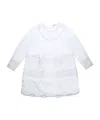 Vita Kin Round Neck Long Sleeve Dress In White