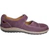 Vital Arch Women's Diora Genuine Leather Closed-toe Summer Flats In Plum In Purple