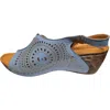 Vital Arch Women's Slingback Wedge Sandals In Blue In Blue