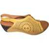 Vital Arch Women's Slingback Wedge Sandals In Yellow In Yellow