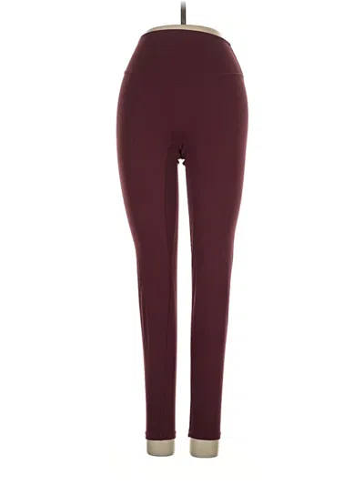 Pre-owned Vitality Active Pants In Burgundy