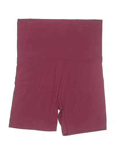 Pre-owned Vitality Athletic Shorts In Burgundy