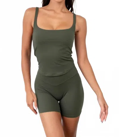 Vitality Cloud Ii Classic Tank Top In Olive In Green