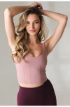 Vitality Cloud Ii Corset Tank In Pink