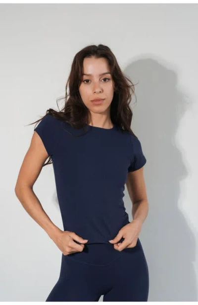 Vitality Cloud Ii Crew Tee In Blue