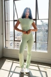 Vitality Cloud Ii Flare Pant In Sage, Women's At Urban Outfitters