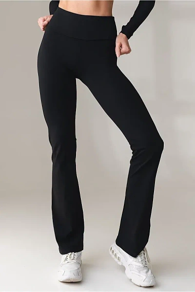 Vitality Cloud Ii Foldover Flare Pant In Midnight, Women's At Urban Outfitters In Navy