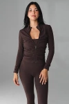 Vitality Cloud Ii Gather Jacket In Brown