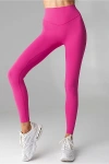 Vitality Cloud Ii High Waisted Legging In Strawberry, Women's At Urban Outfitters In Red
