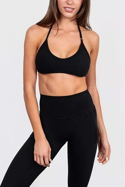 Vitality Cloud Ii Micro Halter Sports Bra In Midnight, Women's At Urban Outfitters In Black