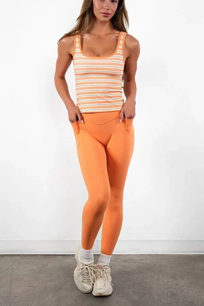 Vitality Cloud Ii Pocket Pant In Apricot, Women's At Urban Outfitters In Orange