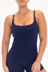 Vitality Cloud Ii Scoop Tank Top In Oxford, Women's At Urban Outfitters In Blue
