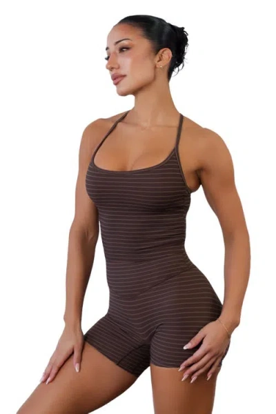 Vitality Cloud Ii Slim Racer Tank In Brown