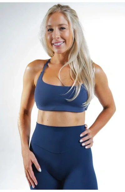 Vitality Cloud Ii Strappy Bra In Blue
