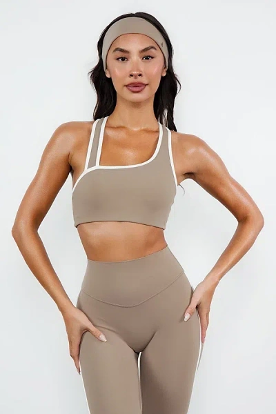 Vitality Cloud Ii Swoop Bra In Cashew Contrast, Women's At Urban Outfitters In Gold