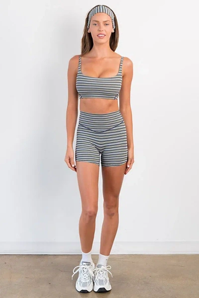 Vitality Cloud Ii Volley Bike Short In Oxford Stripe, Women's At Urban Outfitters In Gray