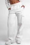 Vitality Cozy Cargo Sweatpant In Marl, Women's At Urban Outfitters In Brown