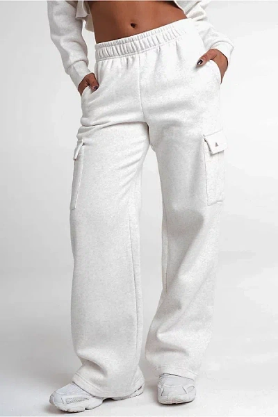 Vitality Cozy Cargo Sweatpant In Marl, Women's At Urban Outfitters In Brown