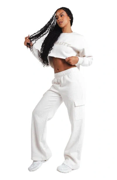 Vitality Cozy Cargo Trouser In White