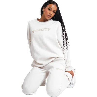Vitality Cozy Uni Crew In Yellow