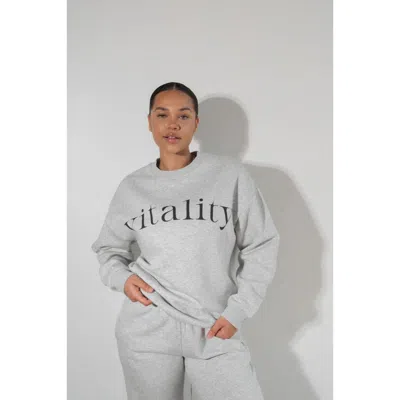 Vitality Cozy Uni Crew In Gray
