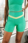 Vitality Daydream Block Bike Short In Sour Apple At Urban Outfitters In Green