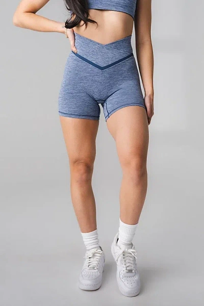 Vitality Daydream V Biker Short In Navy Sky, Women's At Urban Outfitters In Blue