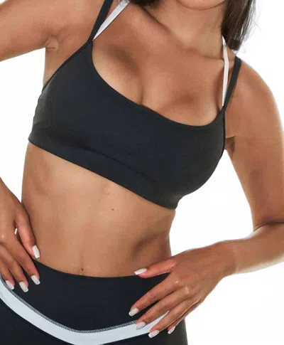 Vitality Daydream X Bra In Tuxedo In Black