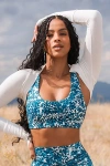 Vitality Easy Rib Shrug In Oat, Women's At Urban Outfitters In Blue