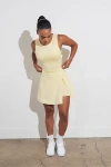 Vitality Essence Wrap Dress In Butter, Women's At Urban Outfitters In Yellow